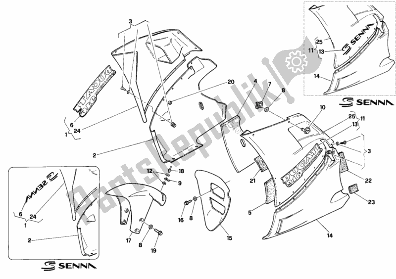 Todas las partes para Mercado de Ducati Superbike 916 Senna 1995